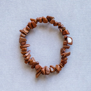 goldstone crystal chip healing stretch chakra bracelet australia gemrox