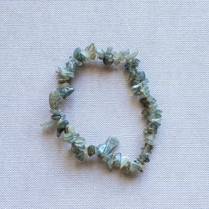 labradorite crystal healing chip elastic stretch bracelet australia
