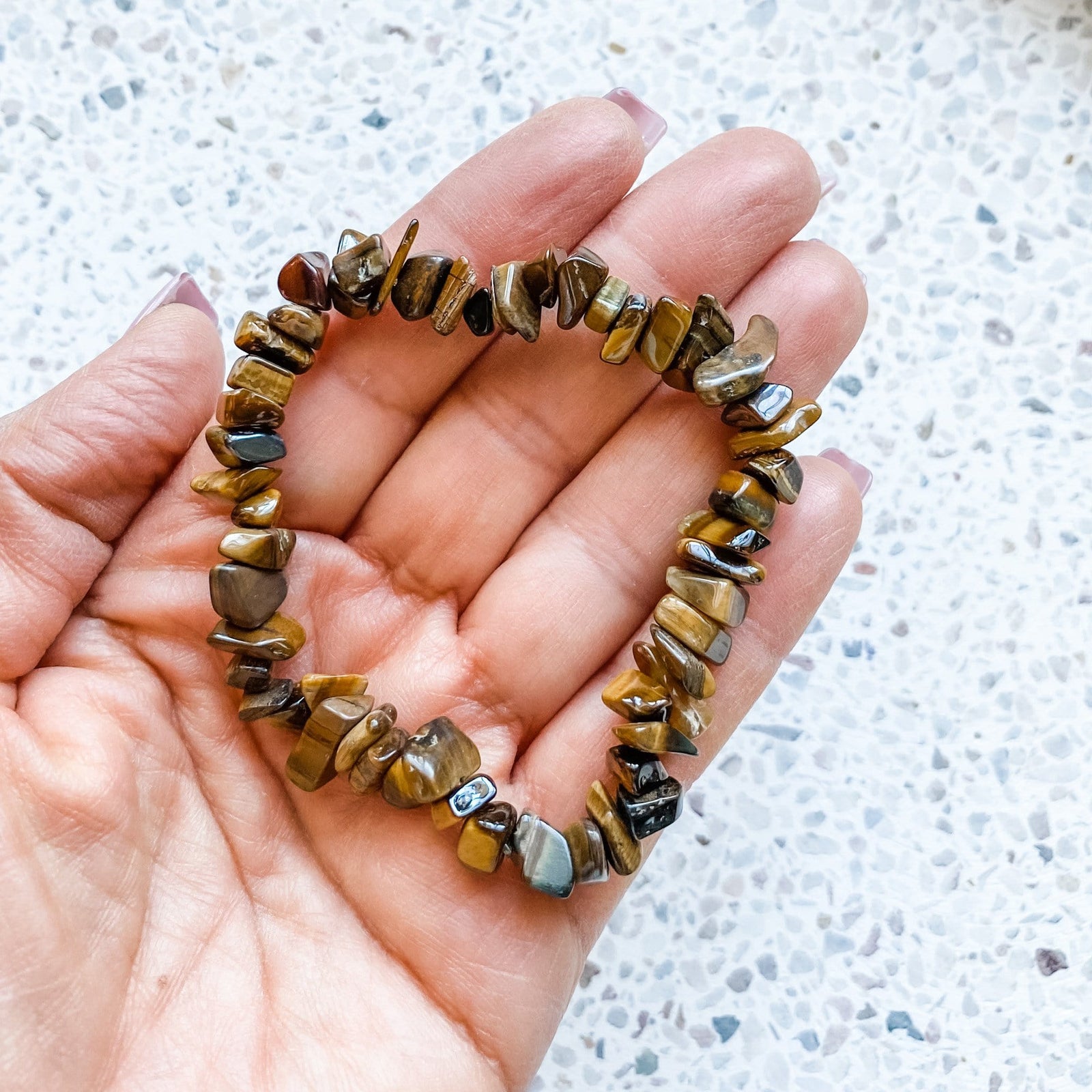 tigers eye crystal stone ship healing elastic stretch bracelet australia