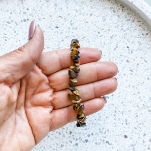 tigers eye crystal stone ship healing elastic stretch bracelet australia