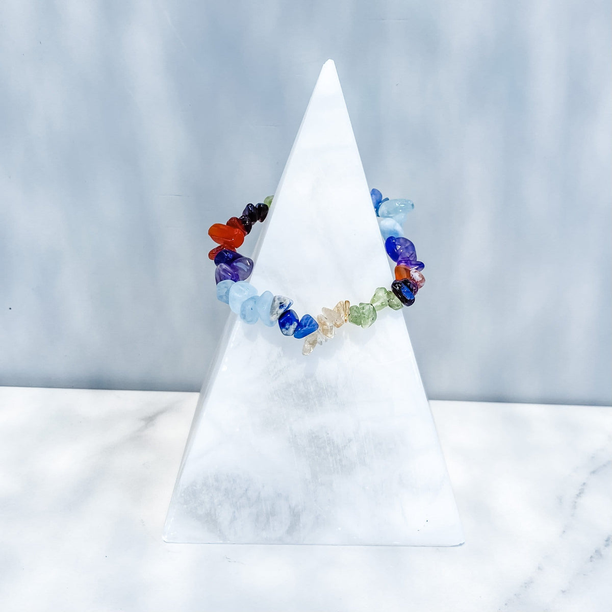 s450 chakra chip crystal stretch bracelet gemrox australia