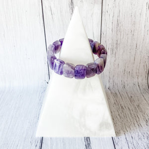 amethyst Crystal Stretch Beaded Elastic Bracelet