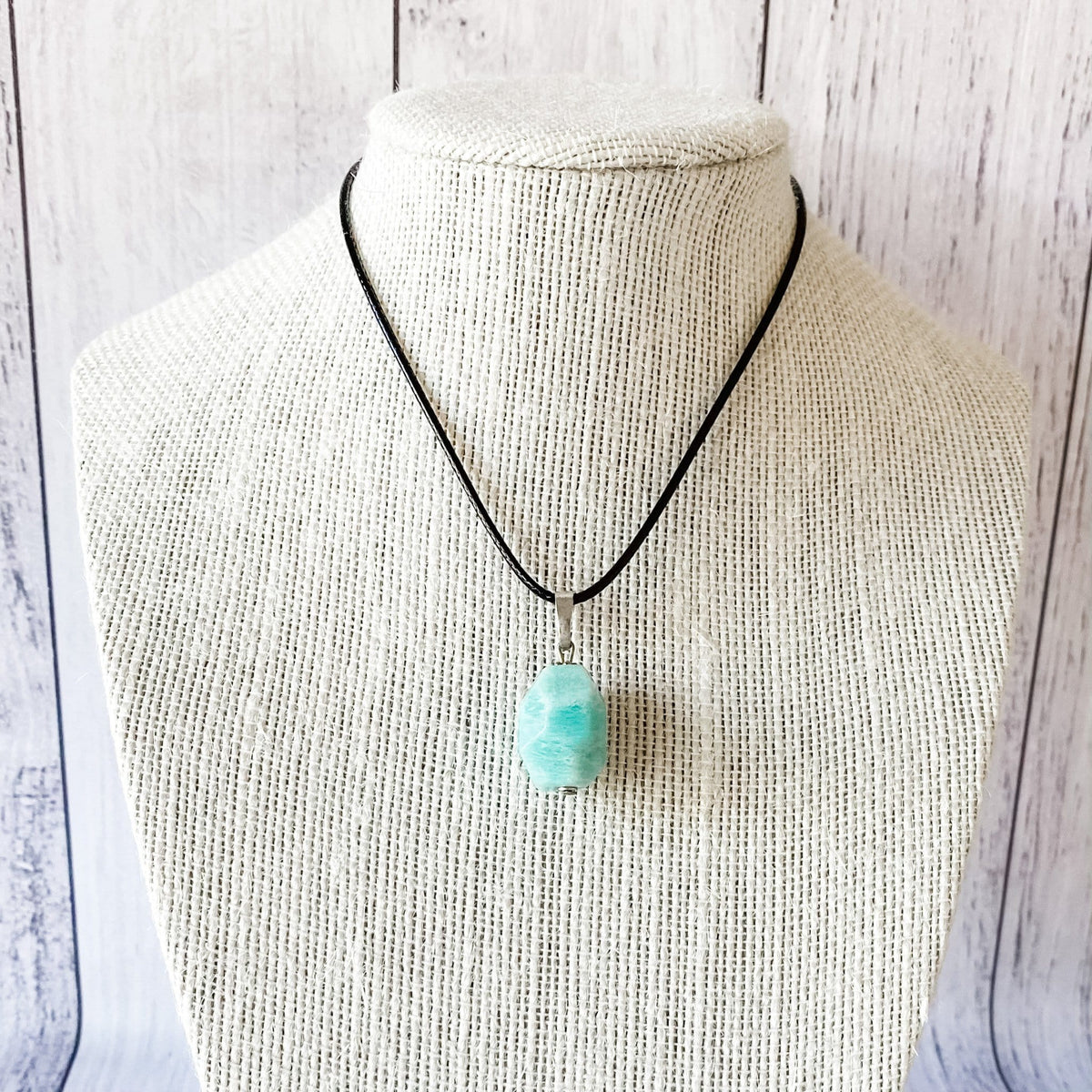 amazonite Crystal stone pendant