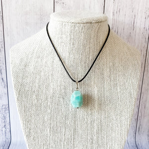 amazonite Crystal stone pendant
