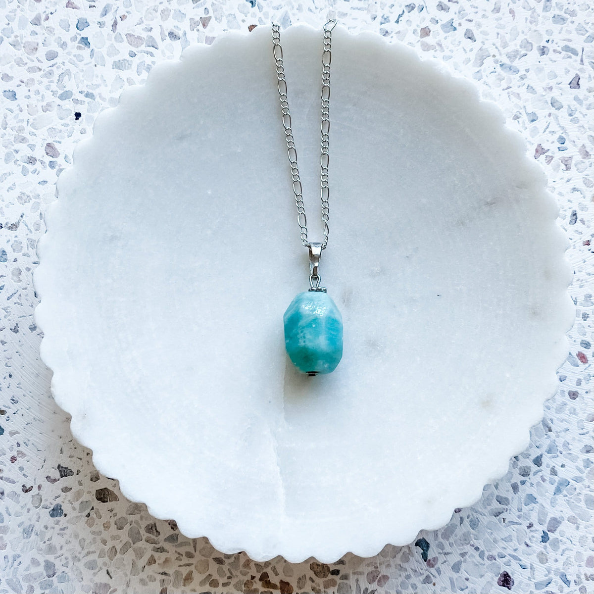 amazonite Crystal stone pendant