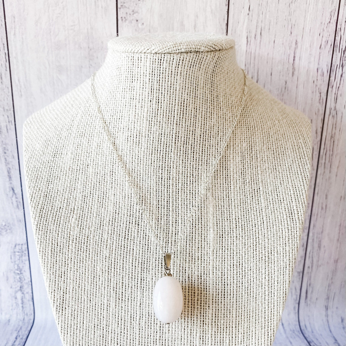 pink opal crystal oval polished stone rock pendant silver necklace choker australia