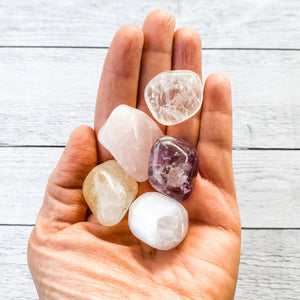 beginner's crystal kit crystal kit australia gemrox sydney tumbled stones kit for beginners