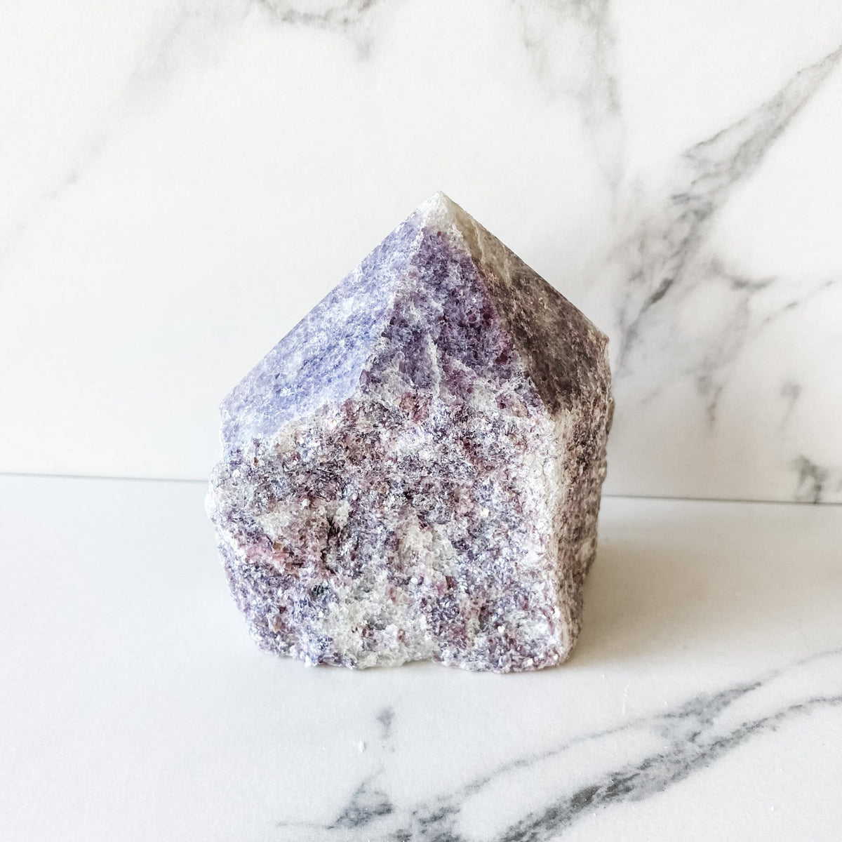 lepidolite crystal raw base polished point stone gemrox australia