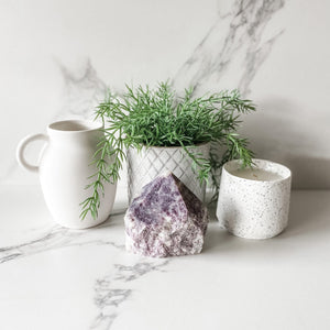 lepidolite crystal raw base polished point stone gemrox australia