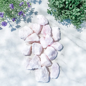 pink aragonite crystal raw rough stone gemrox australia