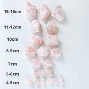 rose quartz crystal raw rough chunk stone gemrox australia
