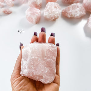 rose quartz crystal raw rough chunk stone gemrox australia