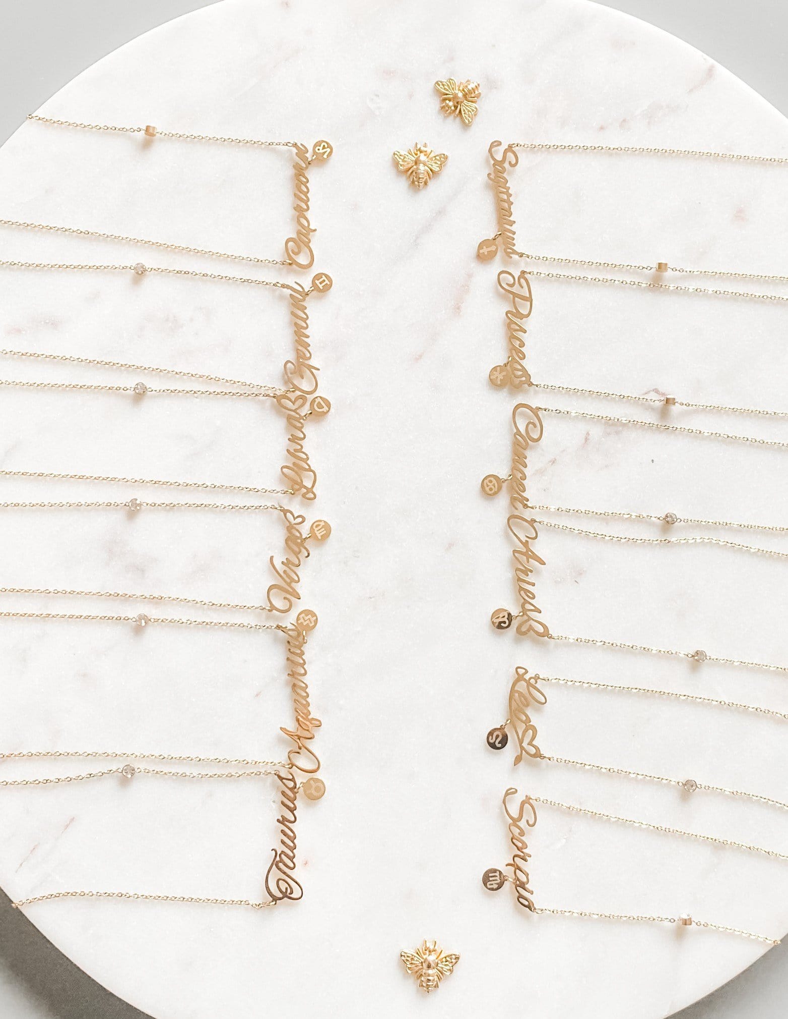 s961 Stainless Steel Zodiac Sign Gold Necklace Gemrox Australia