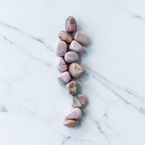 s962 Rhodonite Crystal Tumbled Stones Gemrox Australia