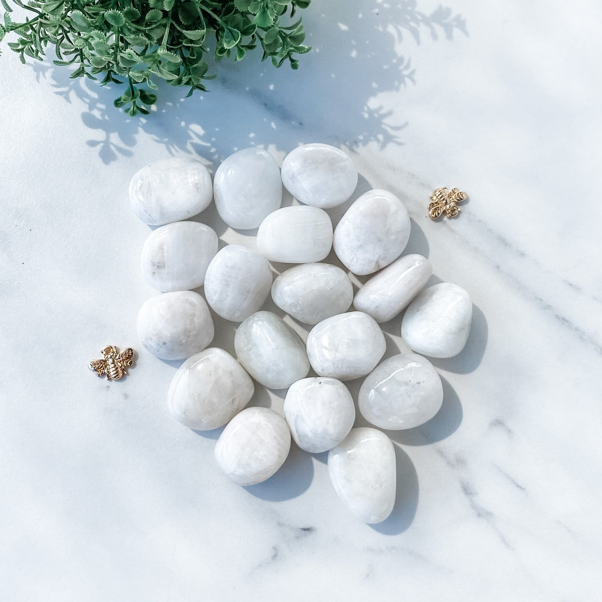 s963 Moonstone Rainbow crystal tumbled stone australia gemrox 1