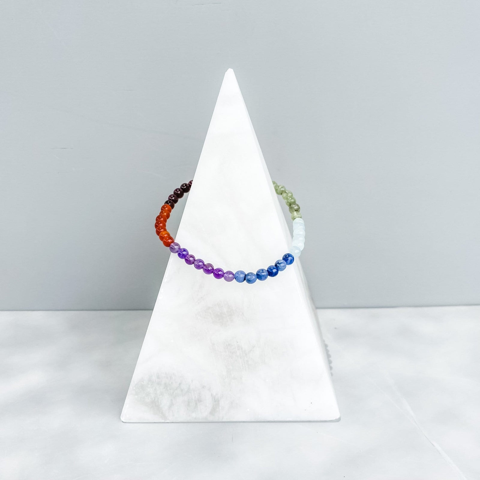 s986 chakra 4mm beaded mulitstone bracelet crystals australia gemrox 1