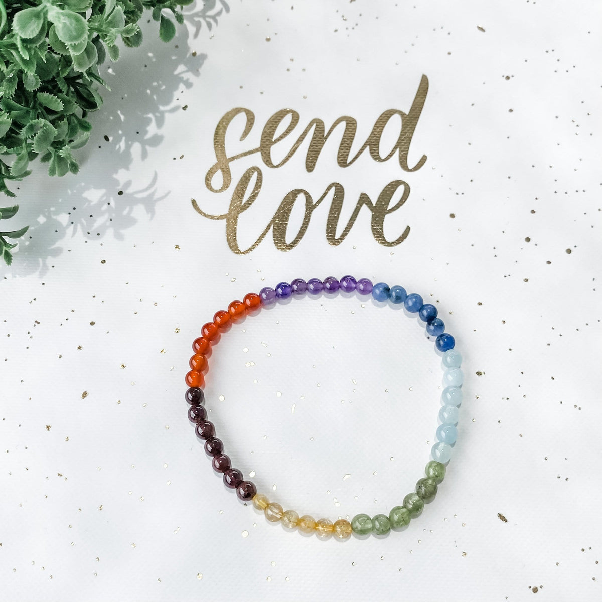 s986 chakra 4mm beaded mulitstone bracelet crystals australia gemrox 1