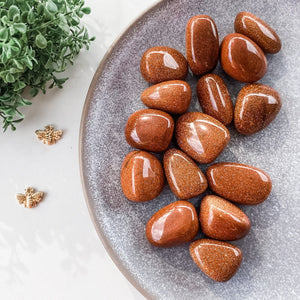 s996 goldstone crystal tumbled stone 3cm 3.5cm crystals australia gemrox 1