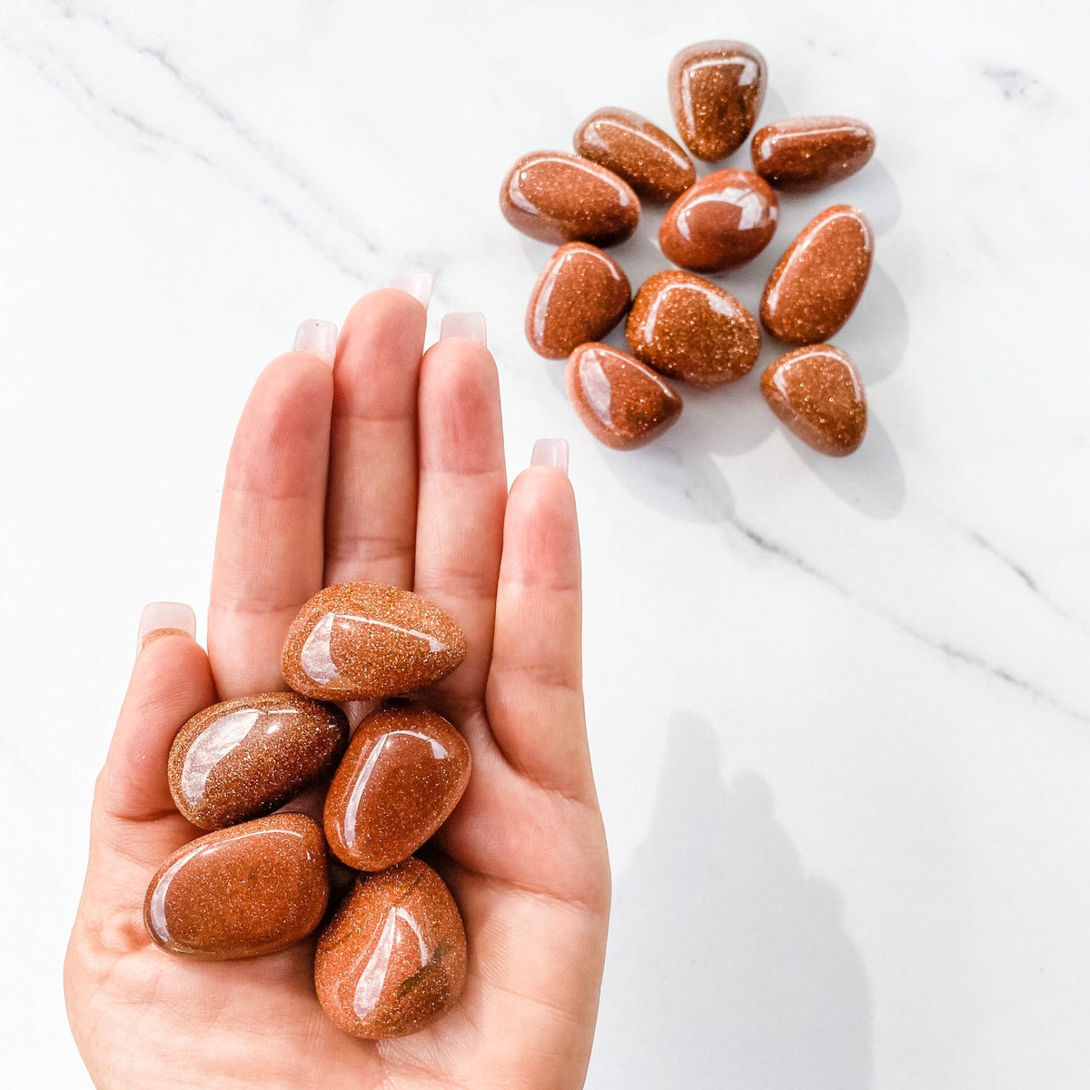 s996 goldstone crystal tumbled stone 3cm 3.5cm crystals australia gemrox 1