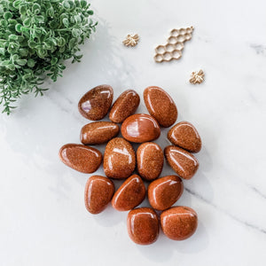 s996 goldstone crystal tumbled stone 3cm 3.5cm crystals australia gemrox 1