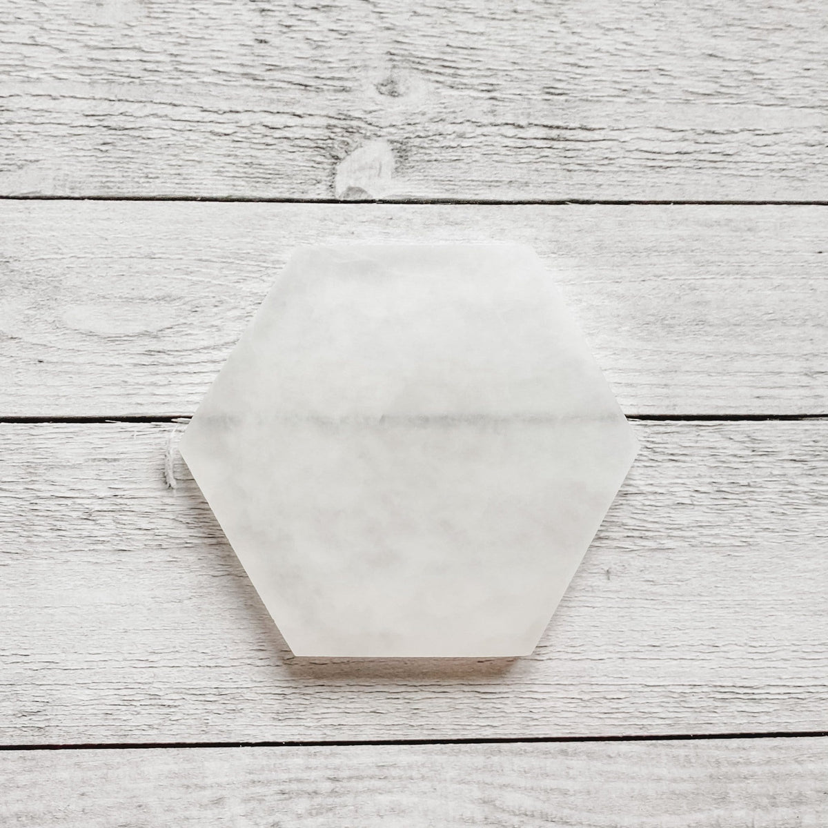 Selenite Crystal Cleansing/Charging Plate Hexagonal