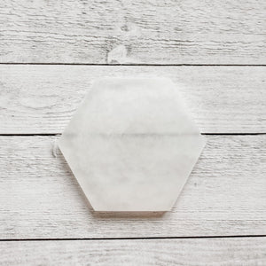 Selenite Crystal Cleansing/Charging Plate Hexagonal