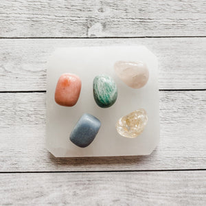 Selenite Crystal Cleansing/Charging Plate Square