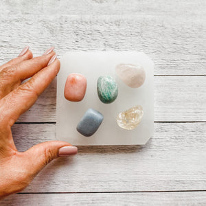 Selenite Crystal Cleansing/Charging Plate Square