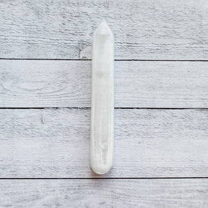 Selenite Crystal charging Wand 15cm australia