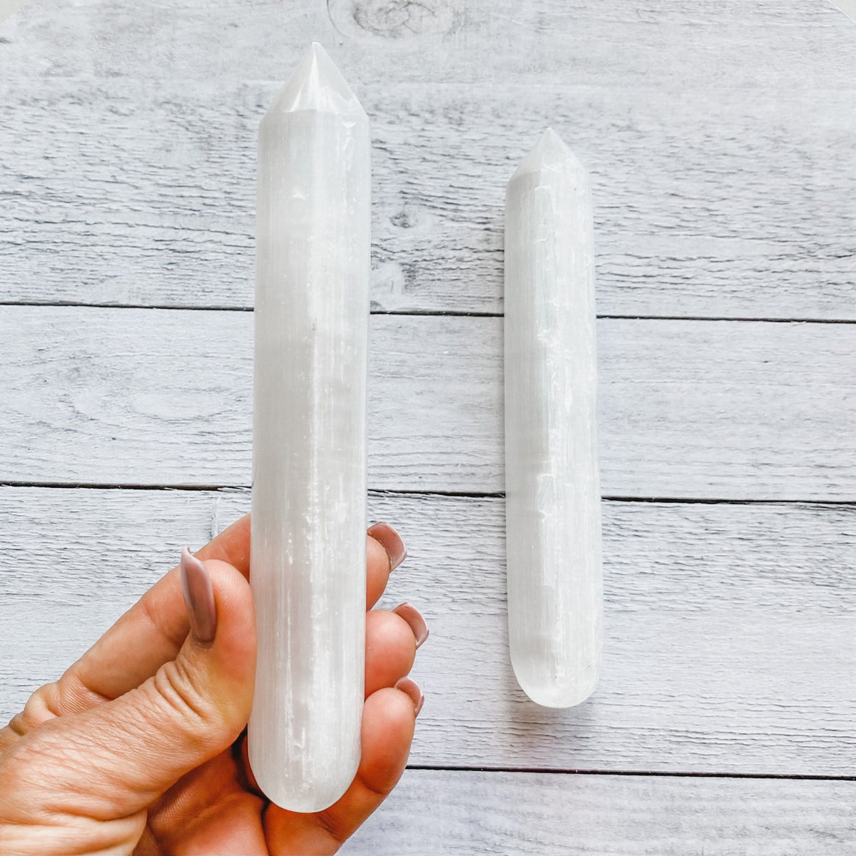 Selenite Crystal charging Wand 15cm australia