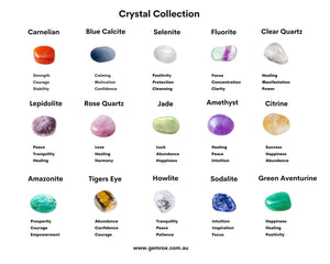 Tumbled stone collection set crystal kit of stones and crystals australia gemrox sydney