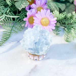 S1673 Celestite crystal mini geode cluster 3cm Australia. Buy celestite crystal australia. gemrox sydney 1