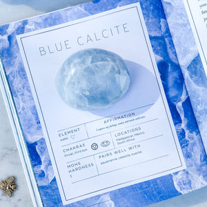 S1674 Blue calcite crystal palm stone palmstone 6cm large australia. Buy blue calcite palmstones australia. gemrox sydney 1