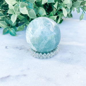 S1675 Green fluorite crystal ball sphere 5cm australia. buy fluorite crystal sphere australia. gemrox sydney 1