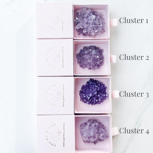 Amethyst Crystal Cluster Boxed