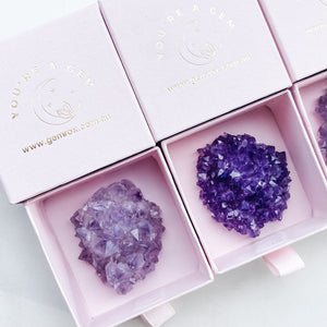 Amethyst Crystal Cluster Boxed