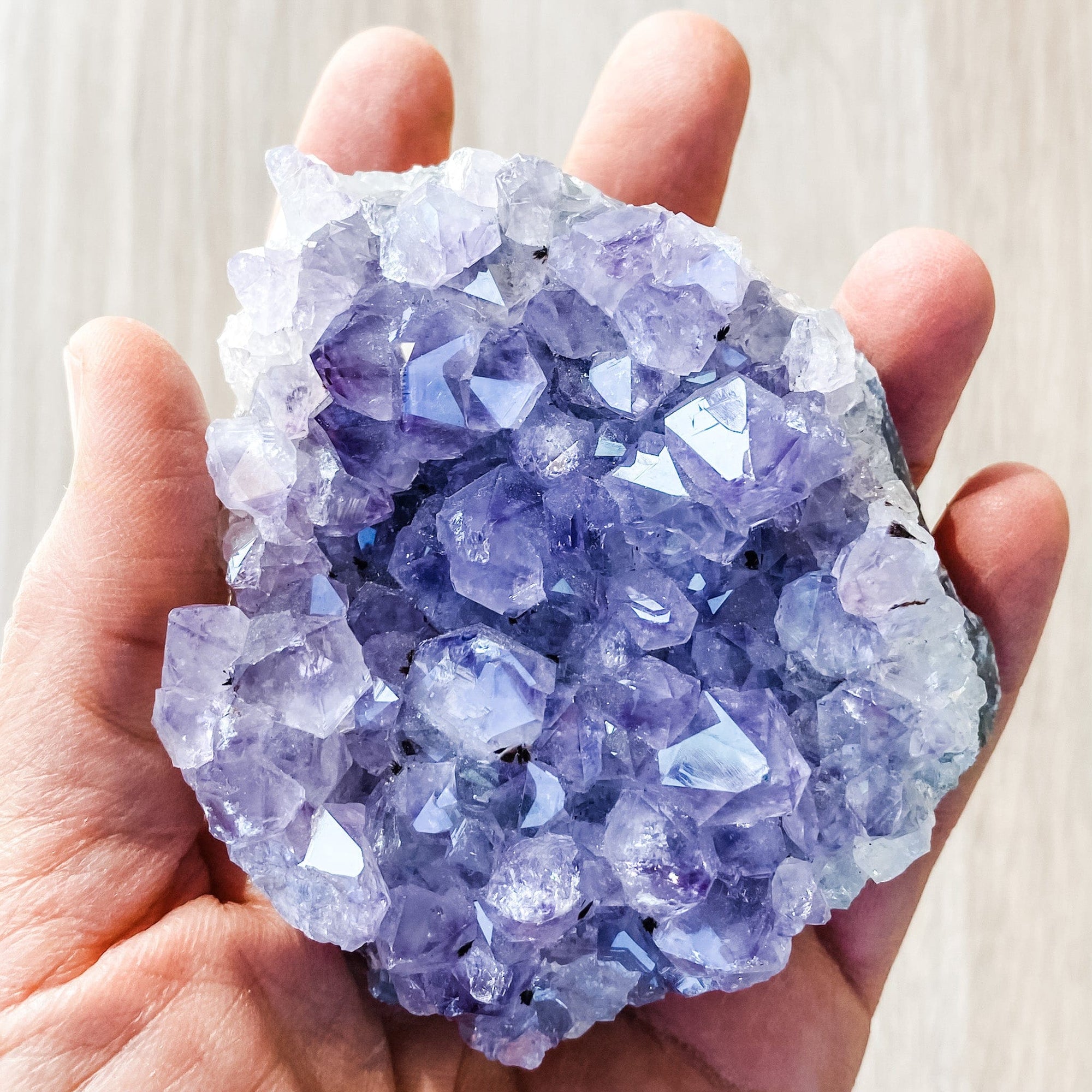 S1694 amethyst crystal cluster 9cm australia. buy brazilian amethyst crystal cluster australia. gemrox sydney 1