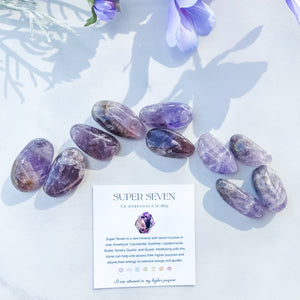 S1706 super seven 7 crystal melody sacred tumble tumbled stone australia. buy super seven crystal australia. gemrox sydney 1