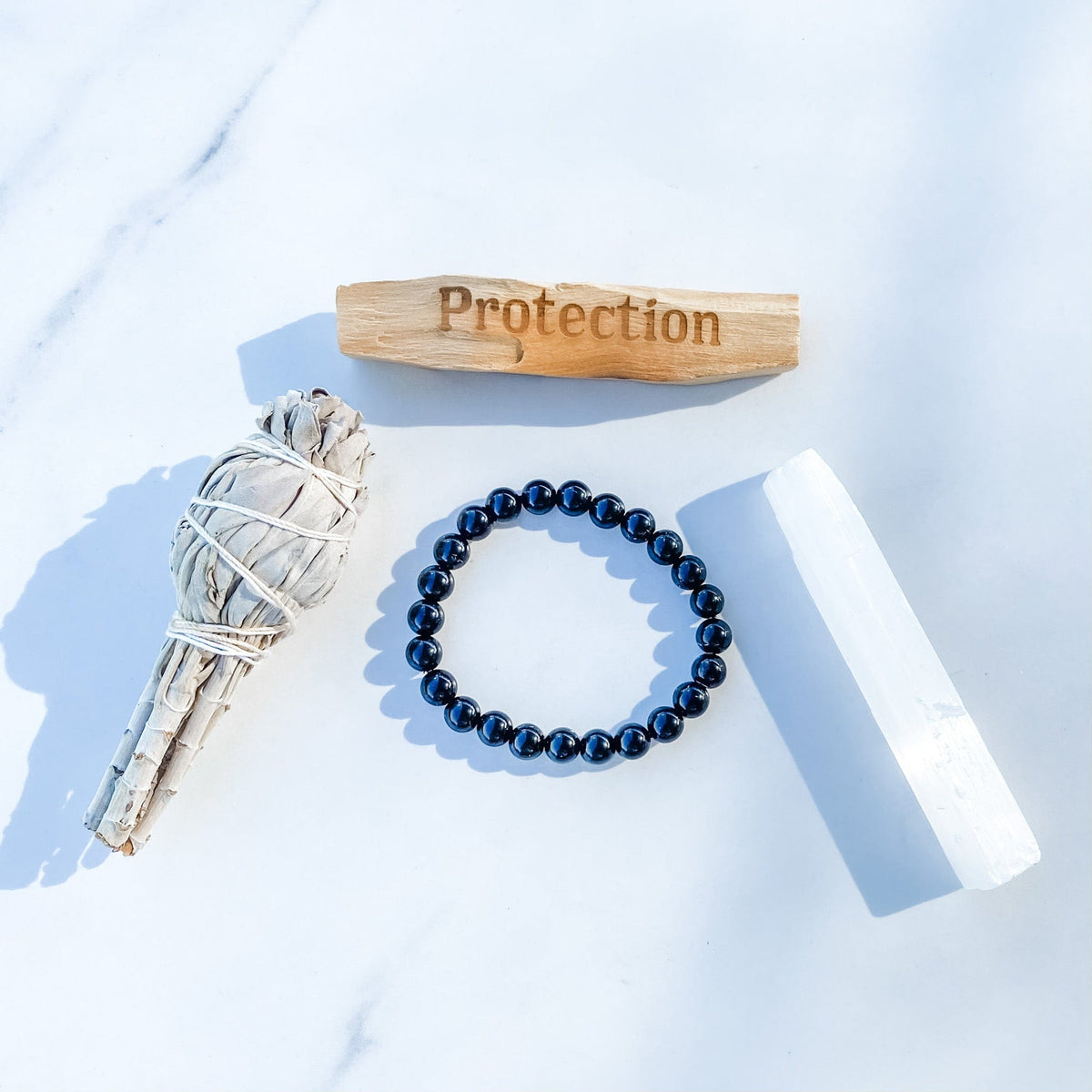 S1719 Black obsidian crystal stone stretch beaded 8mm healing protection bracelet australia. black obsidian jewellery australia. gemrox sydney 1