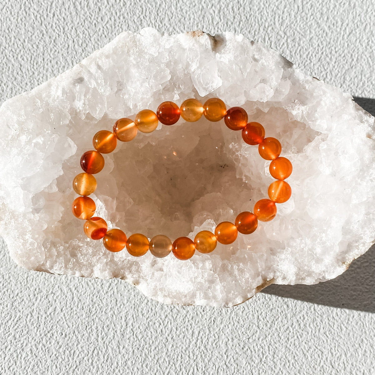 S1736 carnelian crystal beaded beads 8mm stone stretch elastic healing bracelet australia.gemrox sydney 1