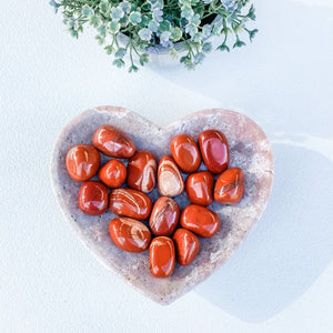 S1742 Red Jasper crystal root chakra tumbled tumble stone 3cm australia. red jasper crystal tumbles sydney. gemrox sydney 1