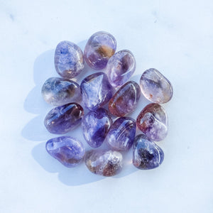 S1756 Ametrine crystal tumbled tumble tumbles stone 3cm australia. buy citrine and amethyst combination crystal stone australia.gemrox sydney 1