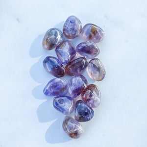 S1756 Ametrine crystal tumbled tumble tumbles stone 3cm australia. buy citrine and amethyst combination crystal stone australia.gemrox sydney 1