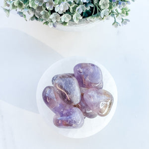 S1756 Ametrine crystal tumbled tumble tumbles stone 3cm australia. buy citrine and amethyst combination crystal stone australia.gemrox sydney 1