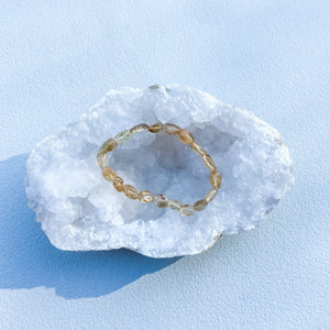 S1779 Citrine crystal mini tumble beaded stone stretch elastic jewellery bracelet australia. citrine crystal bracelets australia. gemrox sydney 1