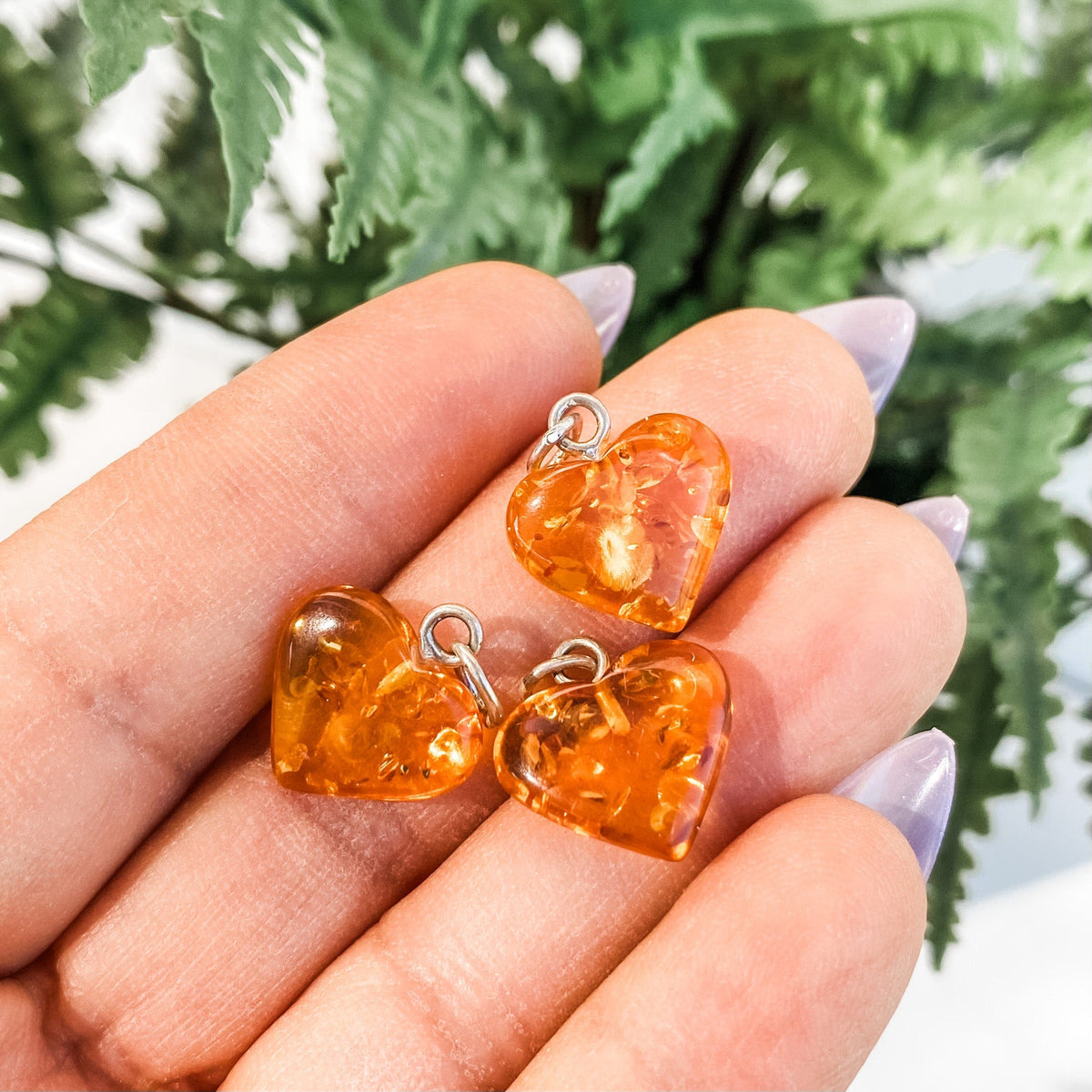 S1790 Amber heart shaped silver metal pendant necklace australia. real genuine amber jewellery necklace australia.gemrox sydney 1