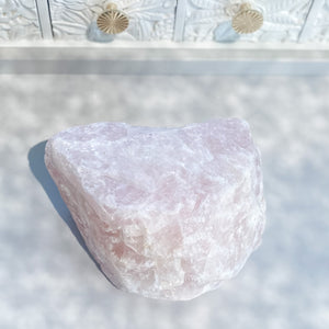 S1793 Rose Quartz raw crystal rough stone 4.9 kilos 16cm extra large stone australia. rose quartz stone for home or office australia. gemrox sydney 1