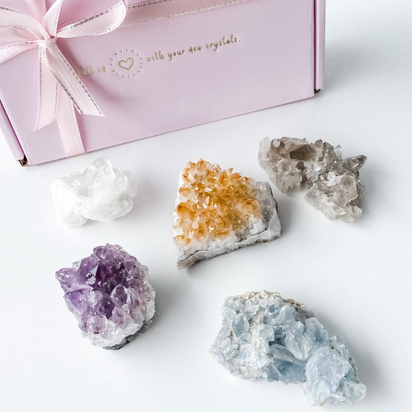 crystal raw stone cluster raw clusters australia best clusters australia ethically sourced crystal cluster celestite cluster amethys cluster clear quartz cluster smoky quartz cluster citrine cluster crystal kit for manifestation crystals for manifestingi