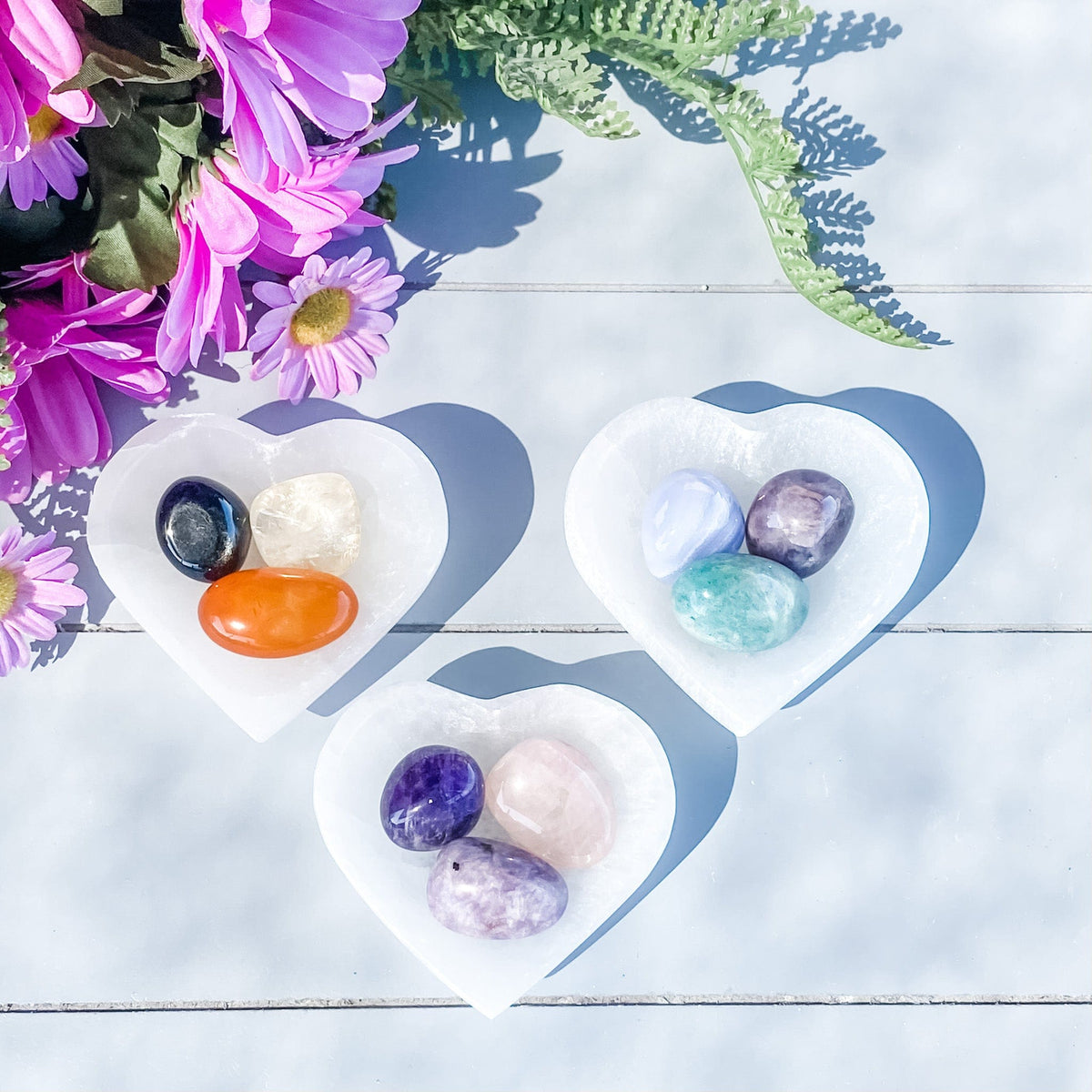 Selenite Heart Bowl Mini-7cm