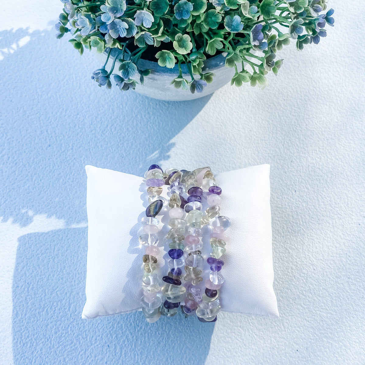 s1638 mixed crystal chip stone stretch elastic healing bracelet australia. mixed crystal chip bracelet australia. gemrox sydney 1